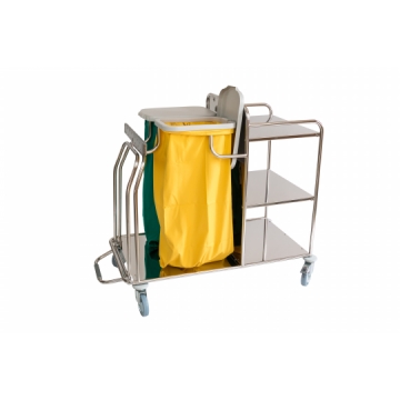 Trolley for the colection and distribution of linen